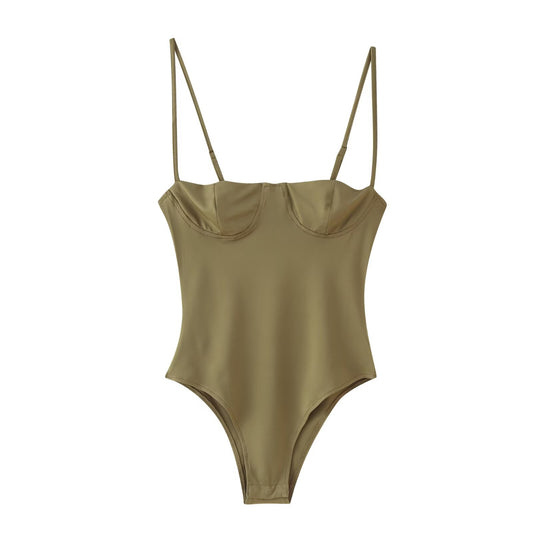 Hot girl sexy slim fitting lingerie accessories jumpsuit for women